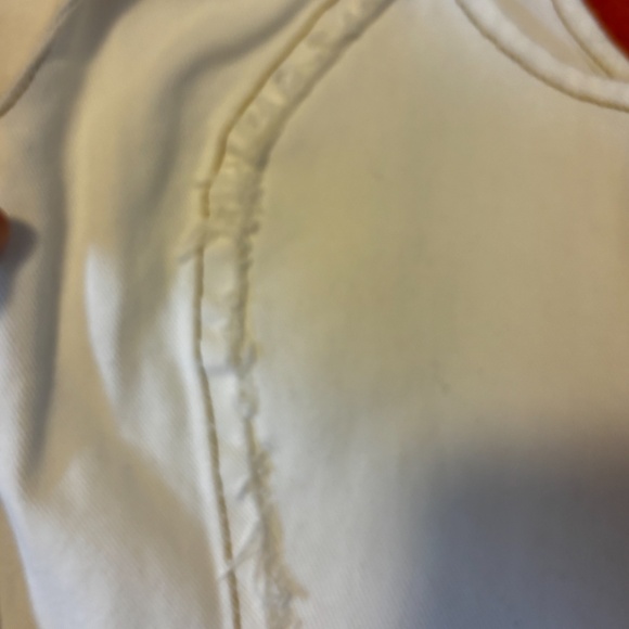 Milk It boho off white frayed cropped 100% cotton denim vest NWT - Picture 7 of 13